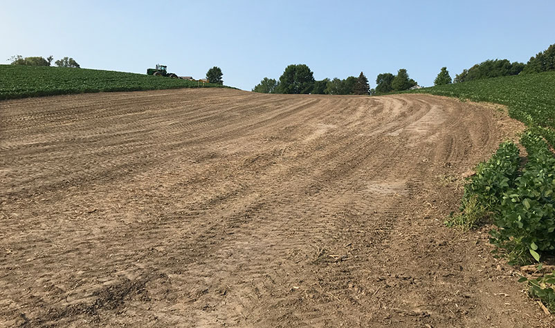 field of soil