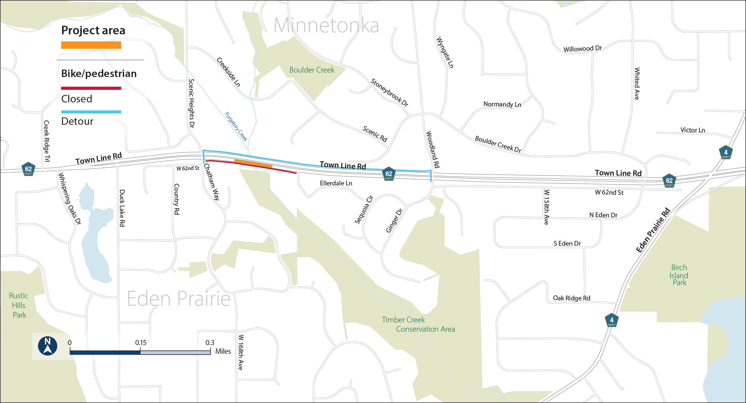 townline road project map