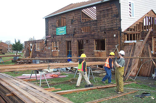 Building Use Excessive Material Salvaging and reusing building materials to combat climate change