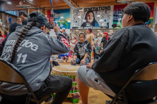 A ceremony at the Minneapolis American Indian Center. 